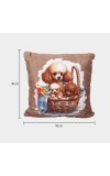 Home Beautiful                         Beige Polyester Cushion