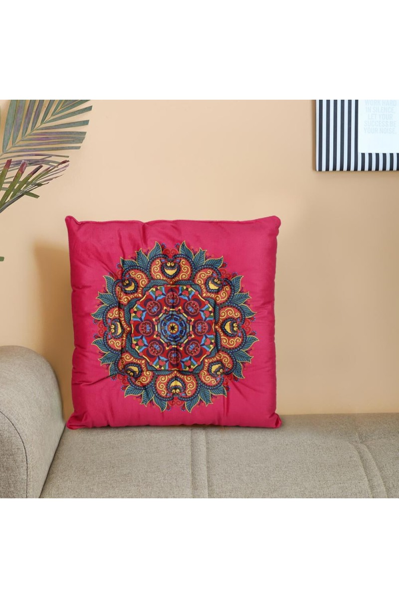 Home Beautiful                         Fuchsia Polyester Cushion