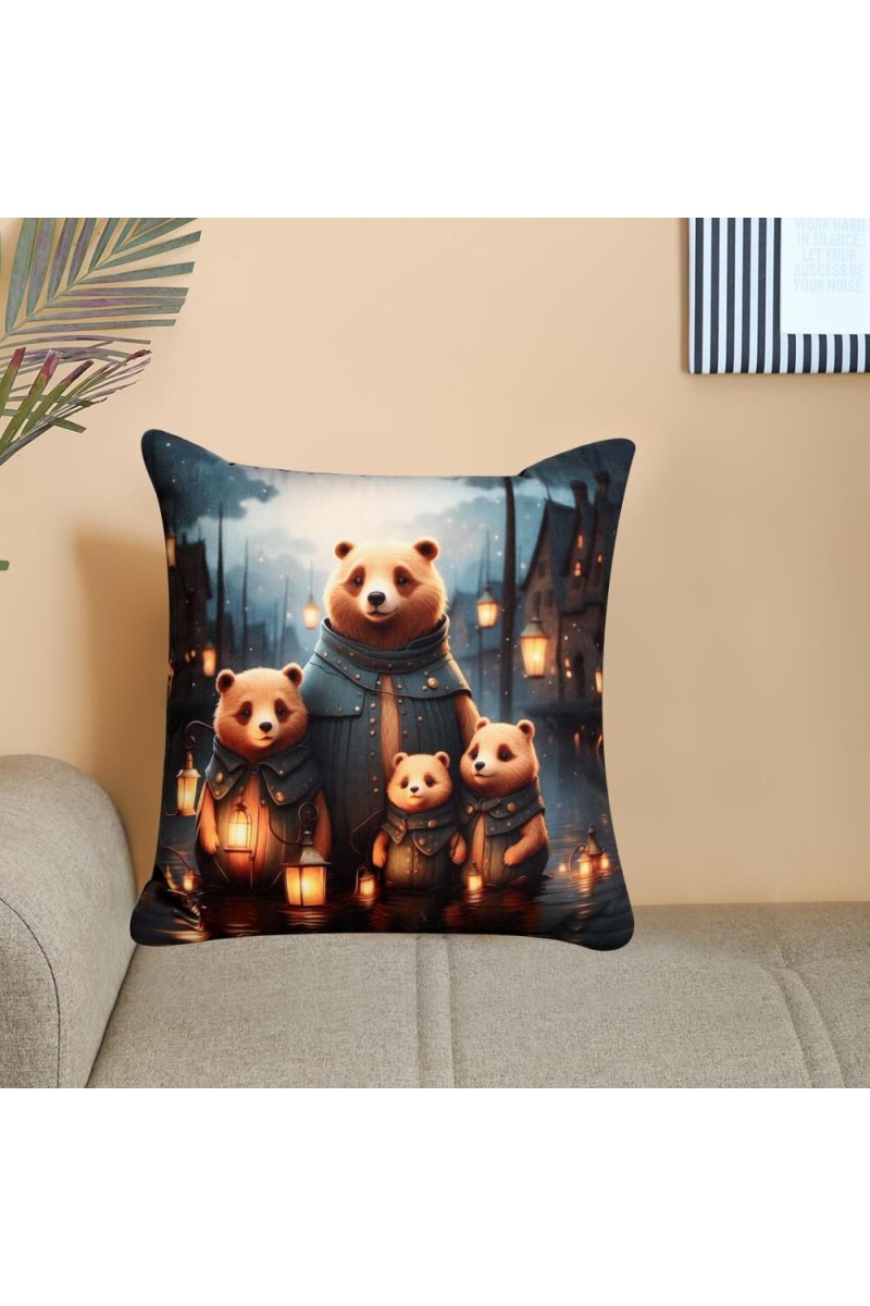 Home Beautiful                         Black Polyester Cushion