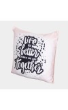 Home Beautiful                         White Polyester Cushion
