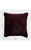 Home Beautiful                         Wine Velvet Cushion