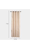 Home Beautiful                         7ft. Brown Polyester Door Curtain