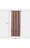 Home Beautiful                         5 ft. Brown Polyester Curtain