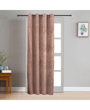 Home Beautiful                         7 ft. Brown Polyester Curtain