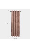 Home Beautiful                         7 ft. Brown Polyester Curtain