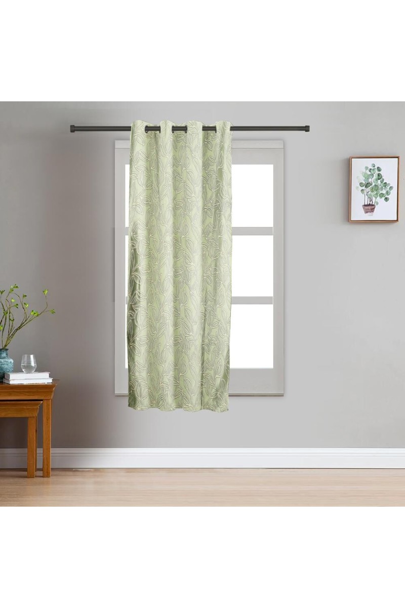 Home Beautiful                         5ft. Green Window Curtain
