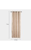 Home Beautiful                         7ft. Brown Polyester Door Curtain