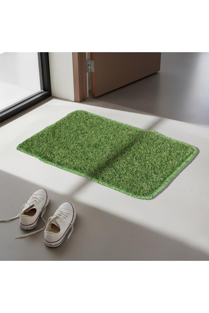 Home Beautiful                         Anti-Skid Dark Green Polypropylene Door Mat