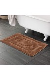 Home Beautiful                         Anti-Skid Brown Polyester Bath Mat