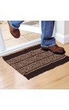 Home Beautiful                         Brown Polyester Cotton Door Mat