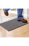 Home Beautiful                         Dark Grey Polyester Cotton Door Mat