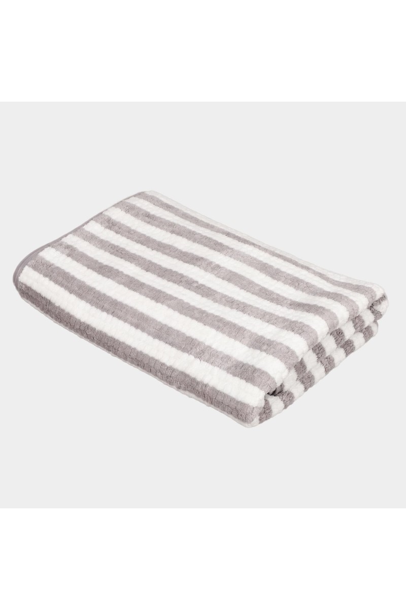 Home Beautiful                         225 GSM Grey Microfiber Bath Towel