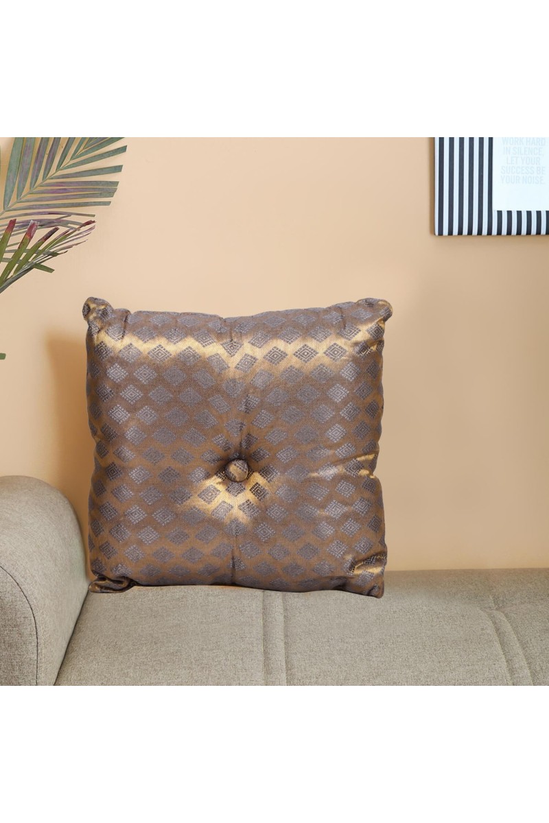 Home Beautiful                         Grey Polyester Cushion