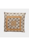 Home Beautiful                         Beige Polyester Cushion Cover