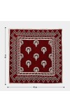 Home Beautiful                         Maroon Microfiber Cushion Cover