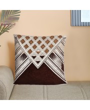 Home Beautiful                         Brown Microfiber Cushion Cover