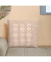 Home Beautiful                         Beige Polyester Cushion Cover