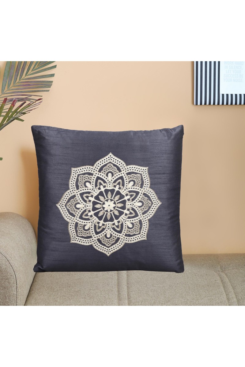 Home Beautiful                         Blue Polyester Cushion Cover