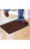 Home Beautiful                         Anti-Skid Brown Rubber Door Mat