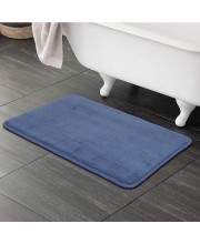 Home Beautiful                         Anti-Skid Blue Polyester Bath Mat