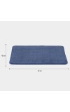 Home Beautiful                         Anti-Skid Blue Polyester Bath Mat