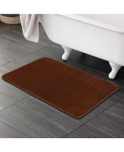 Home Beautiful                         Anti-Skid Brown Polyester Bath Mat