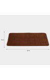 Home Beautiful                         Anti-Skid Brown Polyester Bath Mat