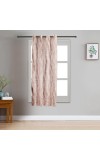 Home Beautiful                         5ft. Brown Printed Eyelet Curtains