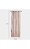 Home Beautiful                         5ft. Brown Printed Eyelet Curtains