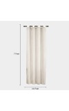 Home Beautiful                         7ft. White Polyester Door Curtain
