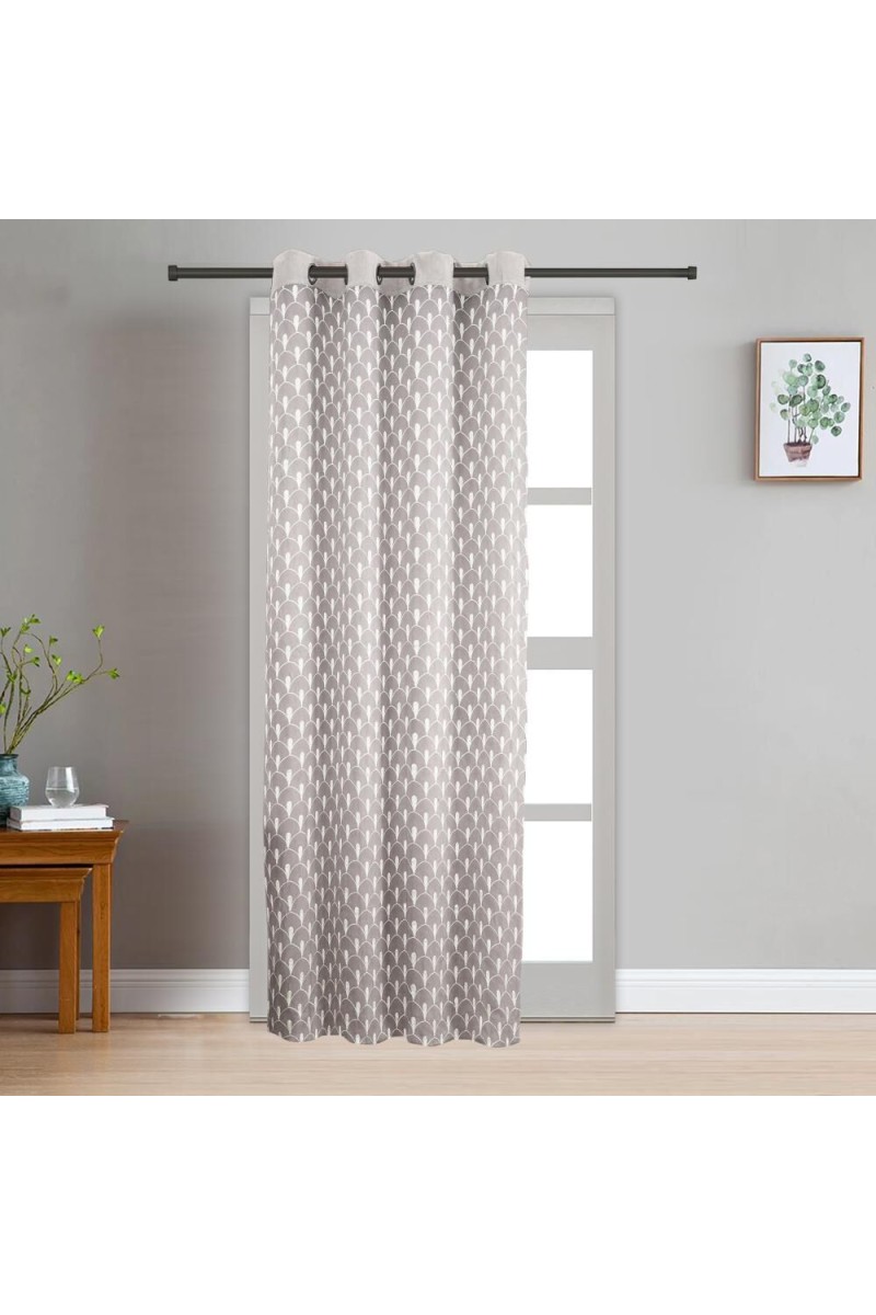 Home Beautiful                         7ft. Grey Polyester Door Curtain