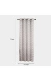 Home Beautiful                         7ft. Grey Polyester Door Curtain