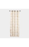 Home Beautiful                         5 ft. Beige Polyester Curtain
