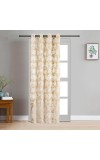 Home Beautiful                         7 ft. Beige Polyester Curtain