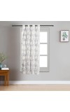 Home Beautiful                         5 ft. Light Grey Polyester Curtain