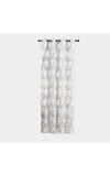 Home Beautiful                         5 ft. Light Grey Polyester Curtain