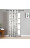 Home Beautiful                         7 ft. Light Grey Polyester Curtain