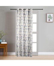 Home Beautiful                         7 ft. Light Grey Polyester Curtain