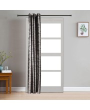 Home Beautiful                         7 ft. Dark Grey Polyester Curtain