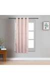 Home Beautiful                         5 ft. Pink Polyester Curtain