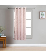 Home Beautiful                         5 ft. Pink Polyester Curtain