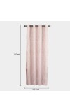 Home Beautiful                         5 ft. Pink Polyester Curtain