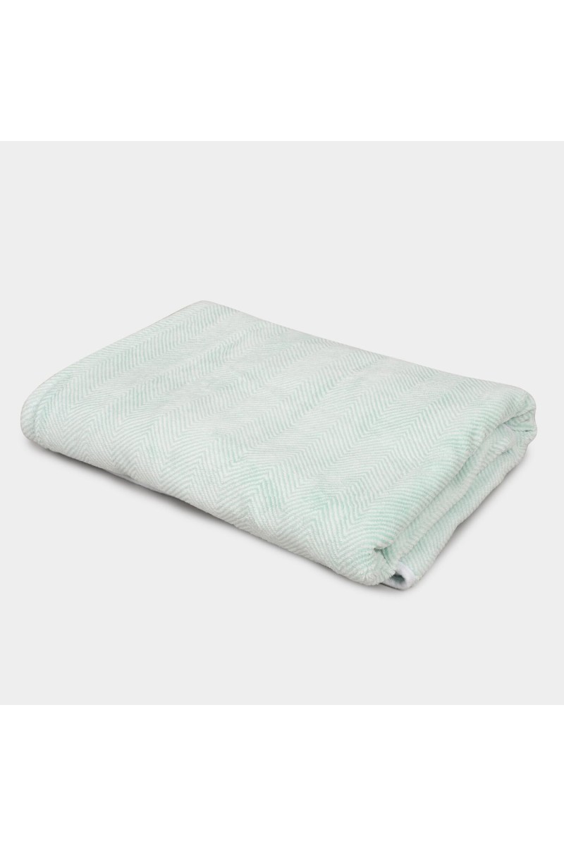 300 GSM Green Microfiber Bath Towel