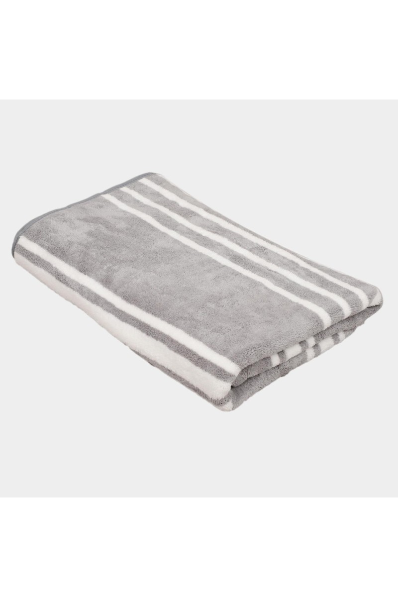 270 GSM Grey Microfiber Bath Towel