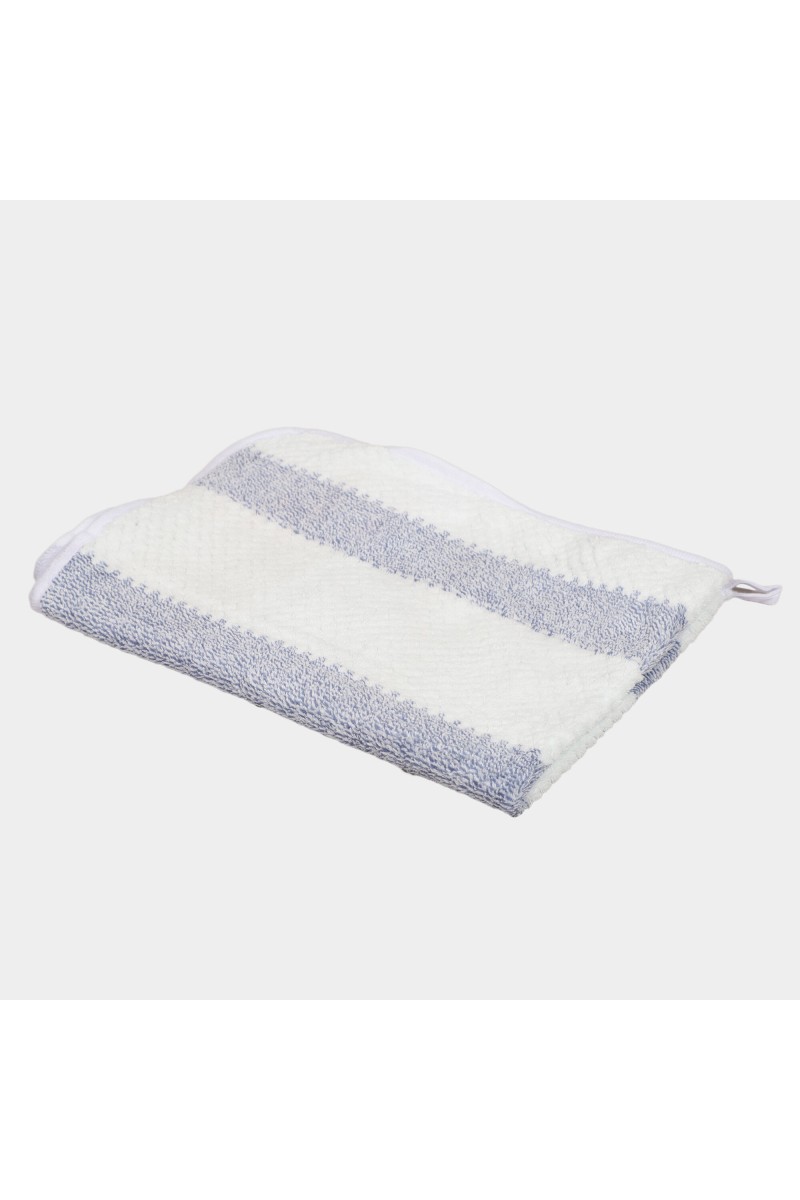 Home Beautiful                         250 GSM Blue Microfiber Hand Towel