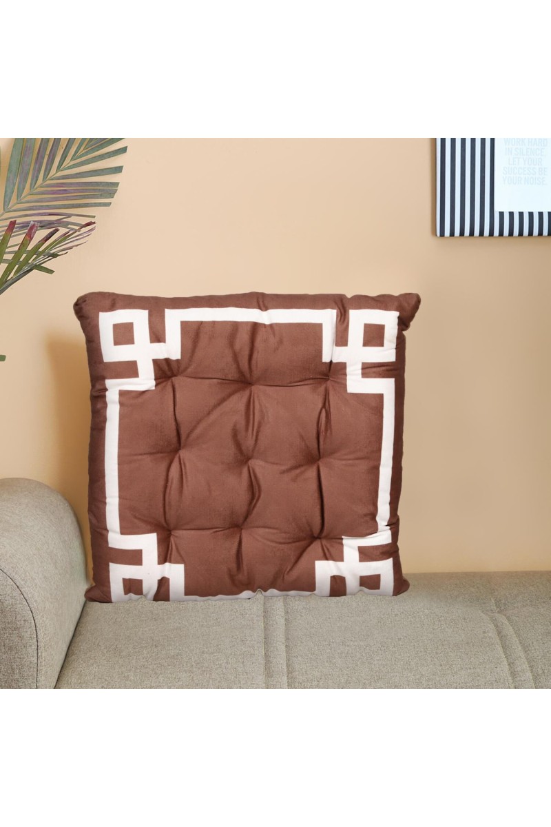 Home Beautiful                         Brown Polyester Cushion