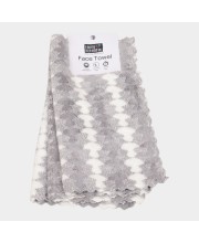 Home Beautiful                         220 GSM Grey Polymide Face Towel