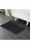 Home Beautiful                         Grey Polyester Bath Mat