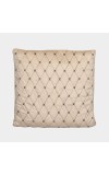 Home Beautiful                         Beige Velvet Cushion Cover