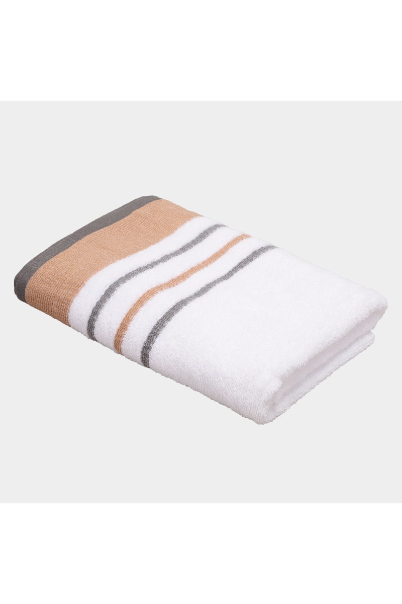 Home Beautiful                         400 GSM White Cotton Bath Towel